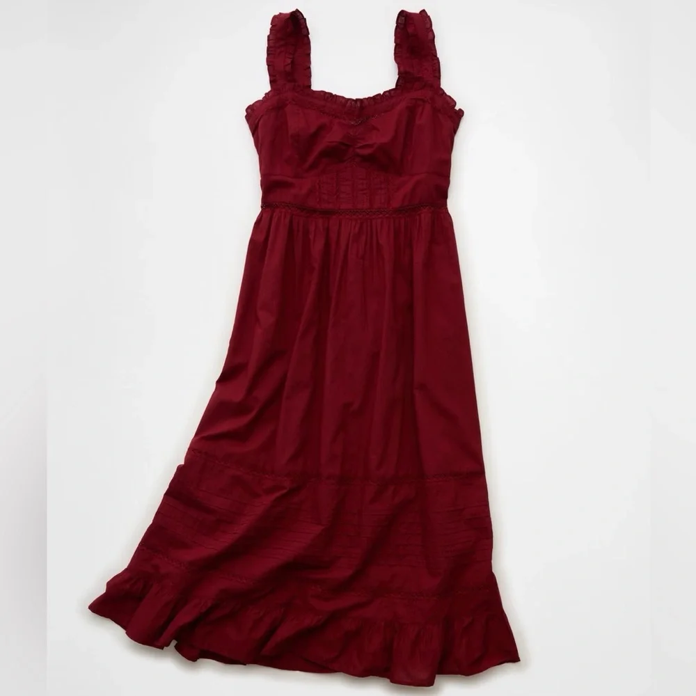 NWT American Eagle Catie Corset Midi Dress - Antique Rose - Picture 4 of 11